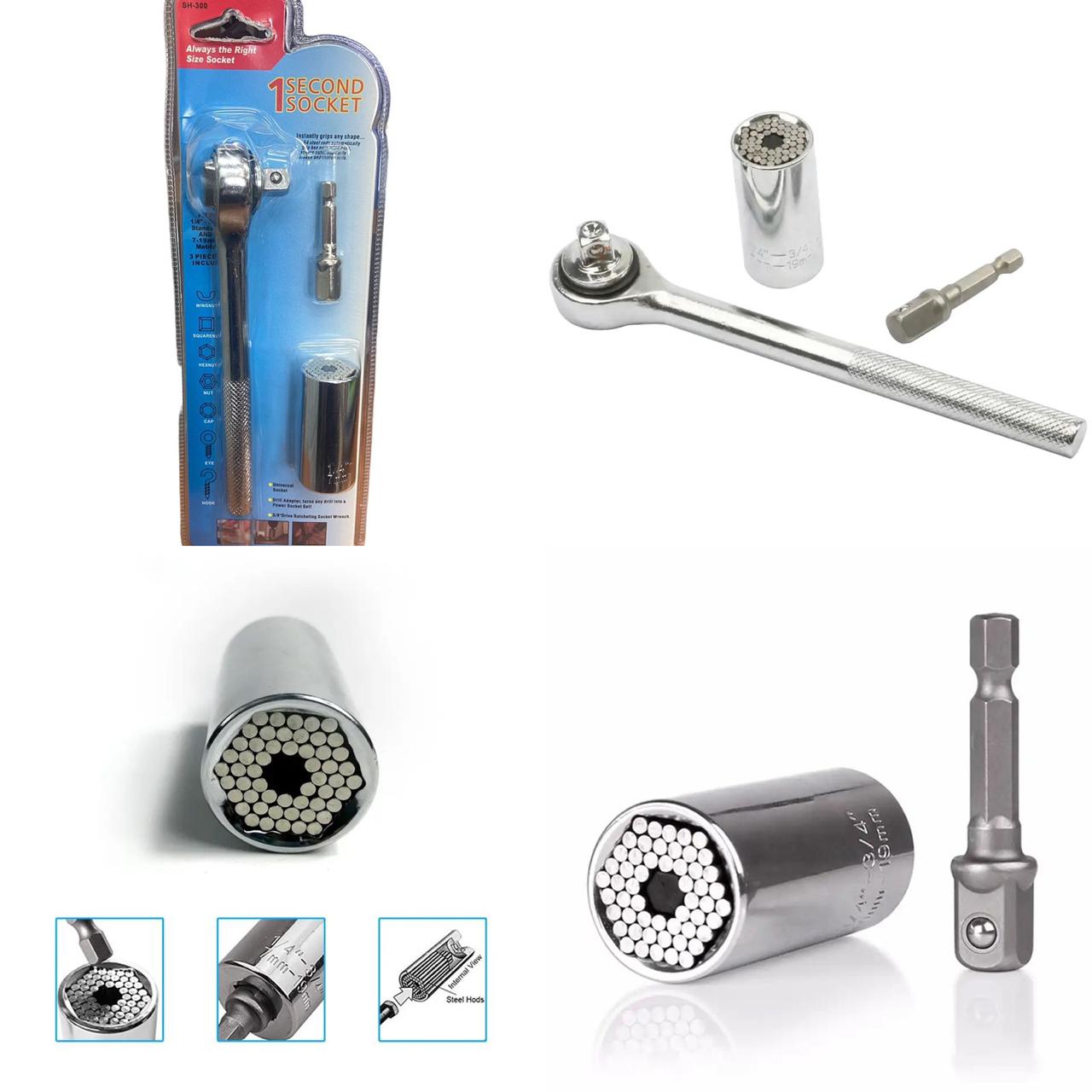 Miniatura 5 de SET COPA UNIVERSAL CON RATCHET SH-300